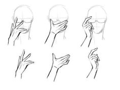 the steps to draw hands in different positions