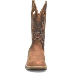 Double H Men's League 12" U Toe Waterproof Western Work Boot -Dark Brown- DH5427 On Sale Now! This Item Ships FREE! These boots mean business with their U Toe design and cement construction, ensuring durability that lasts. The butterscotch print leather vamp and hazel leather quarter add a touch of style to the ruggedness. Stay comfortable and dry with mesh lining and a waterproof membrane, while the ag8 removable footbed offers customized support. The triple rib steel shank provides superior st Western Work, Work Boot, Toe Designs, Printed Leather, Work Boots, Brown Boots, Cement, Dark Brown, On Sale