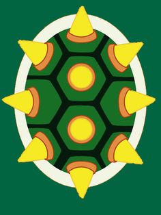 an image of a green and yellow design