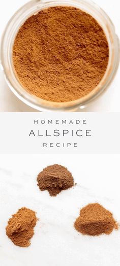 the ingredients for this homemade allspice recipe