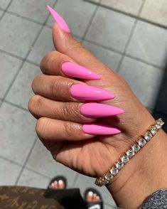 Pink Toenails, Nails After Acrylics, Acrylic Nails Stiletto, Nails Stiletto, Long Acrylic, Thanksgiving Nails, Pink Acrylic, Fall Nail Colors