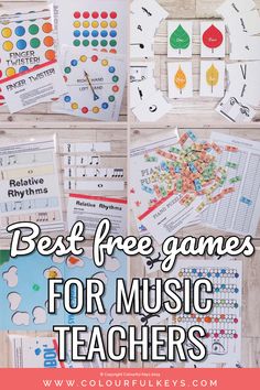 the best free games for music teachers to play with their students and learn how to use them