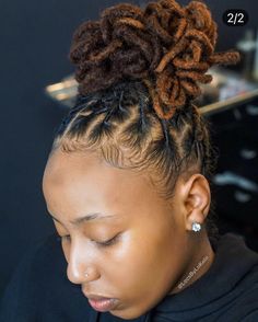 Loc Bun Hairstyles, Hairstyle Locs, Loc Bun, Dread Styles, Dread Head, Loc Inspiration, Meagan Good