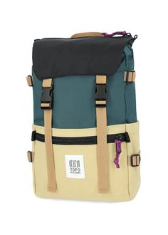 a backpack with two straps on the front and one strap hanging down from it's back