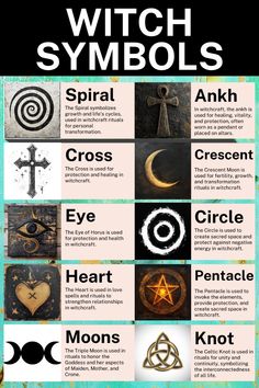 Delve into the ancient art of using symbols for protection, rituals, and spellcasting. Explore pagan and Celtic traditions, where each symbol holds unique meanings. Learn about Sigils and Symbols, and how different symbols and their meanings play a crucial role in witchcraft. From the umbra of the Crescent Moon to the vibrant green of nature, uncover the magic symbols and meanings that enrich the practice of modern witches. Perfect for anyone interested in pagan witch symbols and the meanings of symbols in witchcraft. Witchcraft Protection Symbols, Protection Symbols Spirituality, Sigils And Meanings Witchcraft, Witch Symbols And Meanings, Protection Sigils Witchcraft, Spiritual Symbols And Meanings, Witchcraft Sigils, Wiccan Protection Symbols, Sigils And Meanings