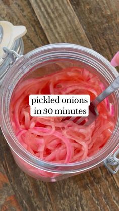 pickled onions in 30 minutes