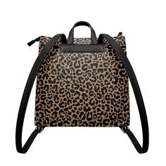 Introducing our Toffee Leopard PU Leather Backpack Purse – where style meets substance effortlessly. Glide through your day with confidence, rain or shine, as this backpack boasts a waterproof PU leather that not only dazzles in a black leopard spots pattern but also stands resilient against the elements.Crafted with precision, the smooth zipper strap and expert production bring you a backpack that's more than a fashion statement – it's a testament to exquisite craftsmanship. The toffee-colored Trendy Brown Leather Backpack For On-the-go, Trendy Faux Leather Backpack, Trendy Waterproof Travel Bags, Trendy Waterproof Everyday Backpack, Trendy Faux Leather Backpack For Daily Use, Trendy Waterproof Backpack For Everyday, Trendy Waterproof Backpack For Back To School, Trendy Backpack With Detachable Strap, Trendy Faux Leather Backpack With Detachable Strap