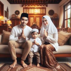 Fotografi Muslim Marhaban ya Ramadan Eid Family Photoshoot, Eid Mubarak Family Photo