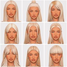 many different types of blonde hair for females