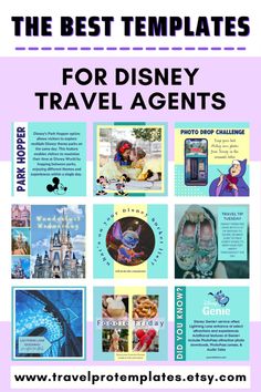 the best templates for disney travel agent's to use on your next trip