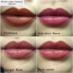 Pale Lipstick, Foundation Ideas, Ginger Rose, Lipstick Design, Lipstick Tips, Revlon Lipstick, Revlon Super Lustrous Lipstick, Lipstick Tutorial, Lipstick Designs