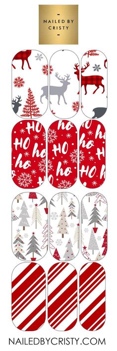 Christmas nail decals. 1 Sheet- 12 decals. Water slide decals. Easy to apply. Directions included. Perfect for gel and acrylic nails. Christmas Cricut Nail Decals, Christmas Nail Decals, Cuticle Oil Pen, Water Slide Decals, Oil Pen, Trendy Nail, Trendy Nail Art, Water Slide, Cricut Creations