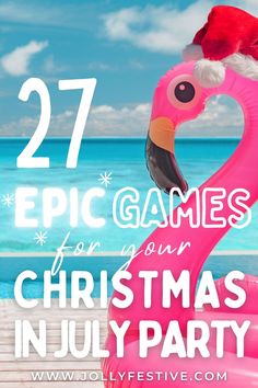 Engage the whole family with our selection of family-friendly Christmas in July games. Enjoy creating new memories with these fun and easy ideas. Click to read the article and get ready for endless fun. Christmas In July Games, Games For Christmas, Lake Games, Christmas Charades, Secret Santa Gift Exchange, Christmas Scavenger Hunt, Snow Theme, Christmas Prep, Summer Christmas