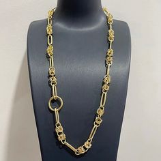 This necklace will dress up any look! Available in 22, 24, 26 or 28 inches - you can wear it as a single layer necklace or loop it around for a double layer look ! Materials: Brass and 18k gold Available in Gold only. Other Metal options can be custom made by contacting info@axlzoe.com Luxury Single Strand Brown Necklace, Layer Necklace, Layered Look, Wear It, Layered Necklaces, Double Layer, Custom Made, 18k Gold, Dress Up