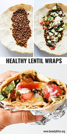 healthy lentil wraps are the perfect way to eat them