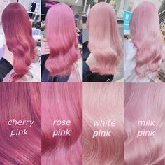 Hair Color Chart, 90s Hairstyles, Hair Color Pink