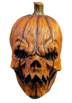 Creepy Pumpkin Carving Ideas, Creepy Pumpkin Carving, Deku Scrub, Pumpkin Carving Ideas Easy, Undead Monster, Pumpkin Sculpting, Horror Halloween Costumes, Scarecrow Costume, Evil Pumpkin