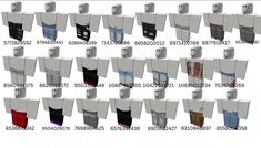 multiple images of different types of clothes hanging on the wall and in front of each other