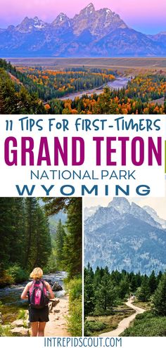 Grand Teton Tips Wyoming Travel Road Trips, Jackson Hole Vacation, Yellowstone National Park Vacation, National Park Vacation