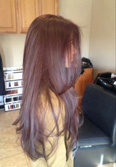 Pelo Color Vino, Curling Straight Hair, Wine Hair, Long Face Hairstyles, Face Shape Hairstyles, Hair Stylies, Long Straight Hair, Wedding Hairstyles For Long Hair, Hair Inspo Color