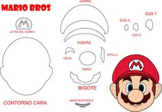 the paper mario mask is shown with instructions to make it