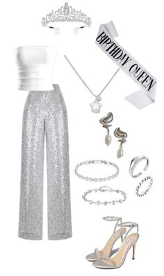 #birthday #cute #birthdaygirl Disco Birthday Outfit Ideas, Disco Bday Party Outfits, Birthday Outfit Fancy, Disco Silver Party, Birthday Outfit Themes, Silver Disco Outfit, Birthday Party Ideas Disco, Winter Bday Party Ideas, Birthday Giveaway Ideas