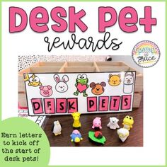 the desk pet reward is shown with toys