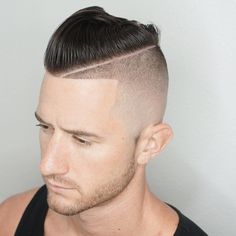 Badass Hairstyles, Shaved Side Haircut, Side Haircut, Hairstyle For, Shaved Side, Straight Razor Shaving, Easy Hairstyles Quick, Cool Mens Haircuts