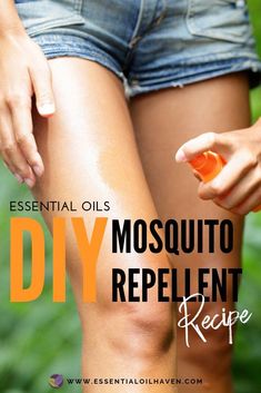 The 10 best essential oils to use in homemade mosquito repellent, plus a DIY bug spray recipe with essential oils. A must-read this summer! Essential Oil Bug Spray Recipe, Essential Oils For Mosquitoes, Essential Oils Diy, Essential Oil Bug Spray, Mosquito Repellent Homemade, Repel Mosquitos, Diy Mosquito Repellent, Essential Oil Mixtures, Diy Bug Spray