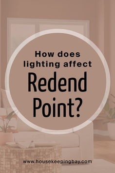 a living room with the words how does lighting effect redunda point?