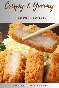 crispy and yummy fried pork cutlets