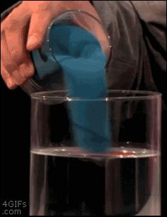 a person pouring water into a glass with a blue cloth on it and a black background