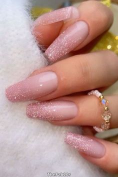 Ombre Nails With Glitter, Nail Designs With Glitter, Nails With Glitter, Ombre Nail, Ombre Nails Glitter, Cute Nails For Fall, Fancy Nails Designs, Ombre Nail Designs, Nails Only