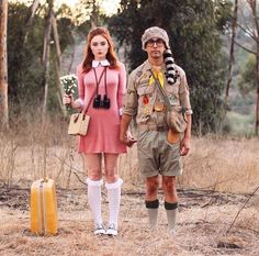 Moonrise Kingdom Couple Costume, Moonrise Kingdom Halloween Costume, Suzy Moonrise Kingdom Costume, Sam And Suzy Moonrise Kingdom, Suzy Moonrise Kingdom, Moonrise Kingdom Costume