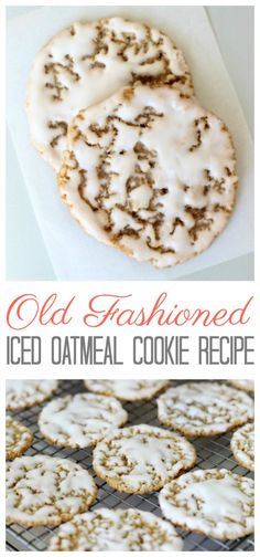 old fashioned iced oatmeal cookie recipe