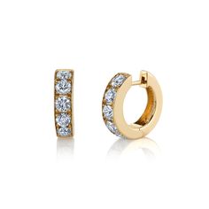 Gold & Diamond Extra Large Hoops - Sydney Evan Fine Jewelry