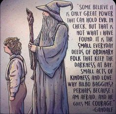 a drawing of an old wizard and a young boy standing next to each other in front of a wall