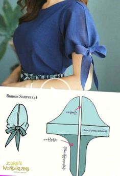 the back of a woman's top with an origami bow on it