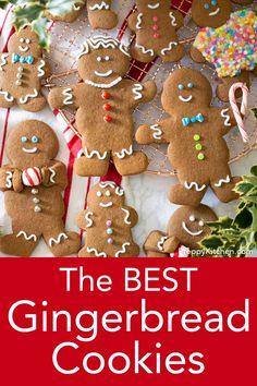 the best gingerbread cookies for christmas and other holiday treats to bake or bake