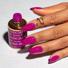 Vacation Nails Mani Pedi, Dnd Magenta Nails, Magenta Dip Nails, Bright Fuschia Nails, Pink Fuschia Nails, Most Popular Dnd Gel Colors, End Of Summer Nail Colors, Dnd Gel Polish Colors Winter 2023