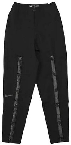 - Color: Black - Soft stretch jersey fleece - Relaxed fit - High rise waist - Reflective swoosh design - Zip fly - Back welt pocket - Snap closure at legs - 65% Nylon 35% Spandex - Imported - Machine wash cold Fleece Pants Women, Women's Activewear, Active Wear Pants, Fleece Pants, Womens Fleece, Womens Activewear, Nike Sportswear, Welt Pocket, Parachute Pants