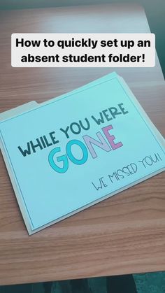 Back to School Activities | Absent Student Folders with Labels – AimeesEdventuresLLC Classroom Setup Elementary, Absent Students, Student Folders, Teaching Third Grade, Classroom Routines