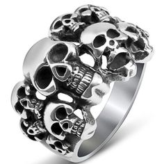 Stainless Steel Phantom Skull Ring 15.8g Weight Please Note: Does Not Come With Box. Brand New Without Tags. Questions? Leave A Comment Below! Skeleton Ring, Rock Rings, Biker Rings, Vintage Skull, Punk Jewelry, Party Rings, Skull Jewelry, Silver Gemstone Jewelry, Silver Jewelry Handmade