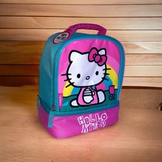 Nwt Lunch Bag. Two Sections Top And Bottom, Zip Close. Plush Backpack, Lunch Bag, Kids Accessories, New Color, Kids Shop, Lunch Box, Hello Kitty, Kitty, Pink