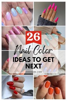 Save this pin to discover a stunning array of nail colors that will speak volumes and grab attention. From bold reds to shimmering metallics, find the perfect shade to express your unique style. #NailColors #FashionTrends #NailArtInspo Nails Multiple Colors, Solid Nail Colors, Graduation Nail Designs, Nail Colors Ideas, Cute Nail Colors, Black Manicure, Summer Nail Polish, White Manicure, Glitter Images