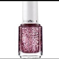 Essie Nail Colors, Nail Effects, Glow Skin, Glitter Top, Glitter Nail Polish, Essie Nail Polish, Pink Nail, Essie Nail, Nails Inc