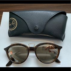 Like Brand New. Comes With Original Case. Casual Brown Sunglasses For Travel, Brown Mirrored Sunglasses For Travel, Classic Brown Sunglasses For Travel, Formal Brown Sunglasses With Gradient Lenses, Formal Brown Wayfarer Sunglasses, Louis Vuitton Scarf, Brown Backpacks, Clubmaster Sunglasses, Ray Ban Eyeglasses