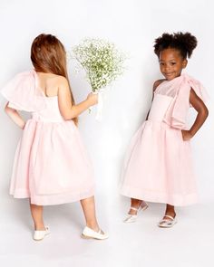 (1) Florence Flower Girl Dress – camilynbeth Organza Skirt, Wedding Flower Girl