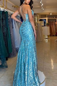 Pool Dress, Homecoming Formal Dresses, Stunning Prom Dresses, Mother Wedding Dress, Cute Prom Dresses, Evening Dress Fashion, Evening Formal, Glitter Fabric, Formal Evening Dresses