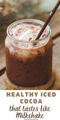 healthy iced cocoa that tastes like milkshake